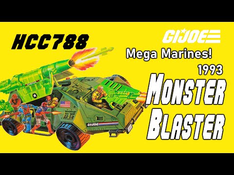 HCC788 - 1993 MONSTER BLASTER! Mega Marines G.I. Joe toy review!