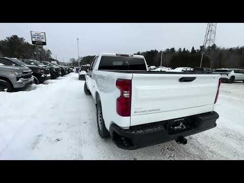 2026 Chevrolet Silverado 1500 Crew Cab Standard Box 4-Wheel Drive Work Truck in White for sale at Boyer Chevrolet Buick GMC Bancroft in Bancroft, ON