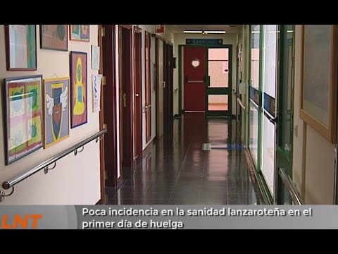 Poca incidencia en la sanidad lanzaroteña en el primer día de huelga