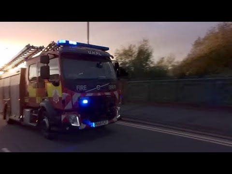 G18P1 Phillips parks pumps Responding with lights and sirens down Aston old road