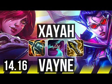 XAYAH & Rell vs VAYNE & Leona (ADC) | 17/1/7, Legendary | NA Diamond | 14.16