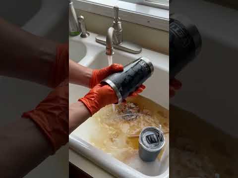 No more slippery hands while washing my fave Starbucks mugs with these diamond orange nitrile gloves