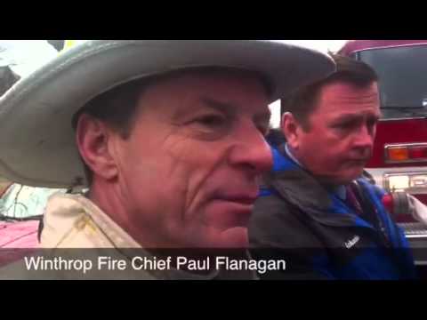 Pleasant Street fire and explosion in Winthrop