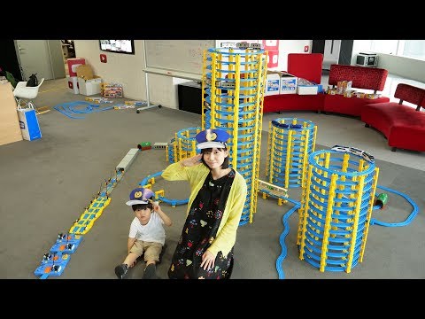 プラレール 巨大レイアウトつくってみた【タカラトミー×鉄おも企画】