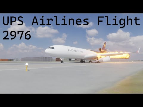 UPS Airlines Flight 2976 - Crash Animation