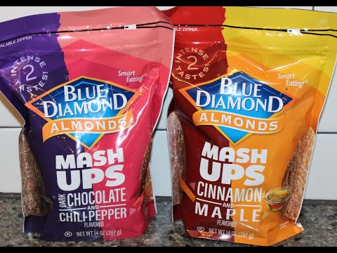 Blue Diamond Almonds Mash Ups: Dark Chocolate & Chili Pepper and Cinnamon & Maple Review