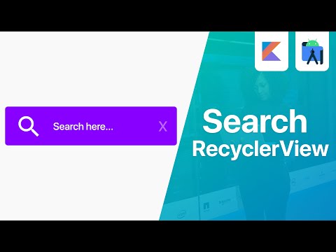 Search a RecyclerView using SearchView Widget - ROOM Database | Android Studio Tutorial