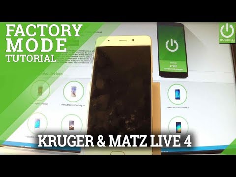 How to Enter Factory Mode in KRUGER & MATZ Live 4 - Test Mode