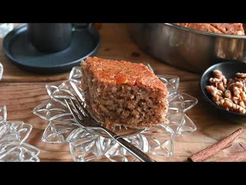 Karydopita, Greek walnut cake recipe | Mia Kouppa