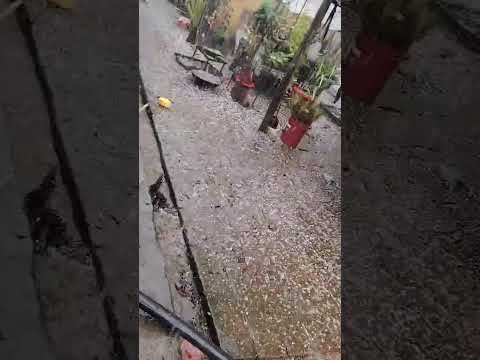 Fuerte granizada en Hualañé
