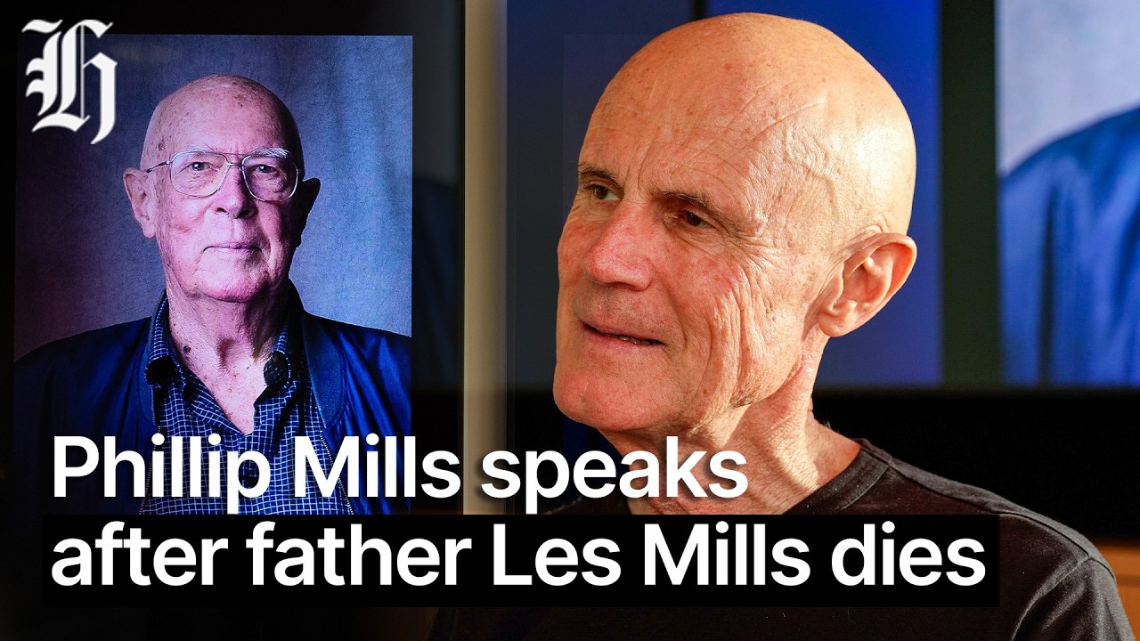Phillip Mills speaks after father Les Mills dies aged 91