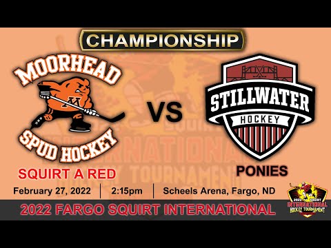 02-27-22 Moorhead Squirt A Red vs Stillwater Ponies Squirt A - Championship Game (@ 2:15pm)