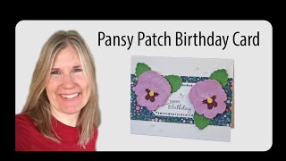 Pansy Patch Birthday Card