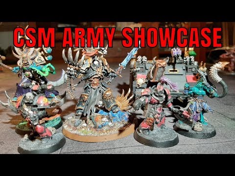 Warhammer 40k: Turin Chaos Space Marine Army Showcase