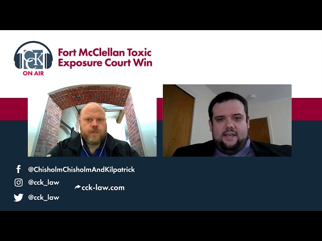 Fort McClellan Toxic Exposure CCK Court Win