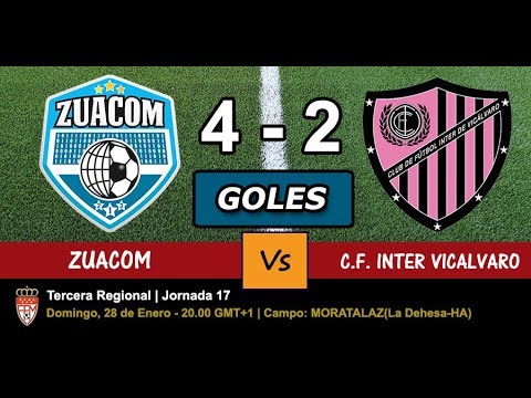 Vídeo de los goles del partido ZUACOM 4 -  INTER VICALVARO 2, JORNADA 17