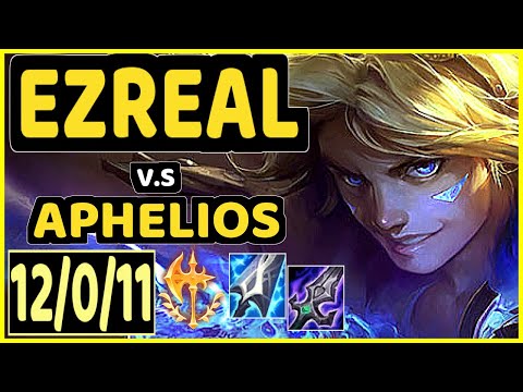 EZREAL vs APHELIOS - 12/0/11 KDA BOTTOM ADC GAMEPLAY - NA Ranked DIAMOND