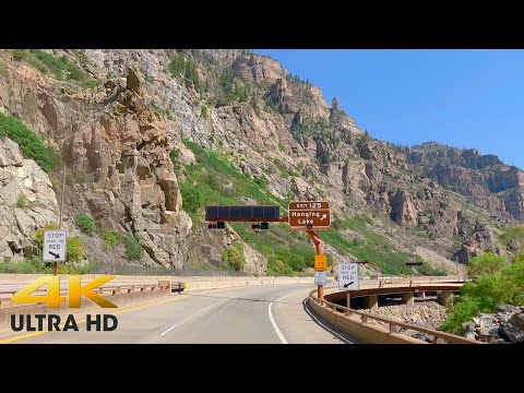 Colorado Rocky Mountain Scenic Drive Glenwood Springs to Denver I-70 Colorado 4K 60FPS