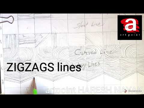 BASIC DRAWING 6. NURSERY & ONWARDS ZIGZAGS LINES, artpoint HARESH NAYAK