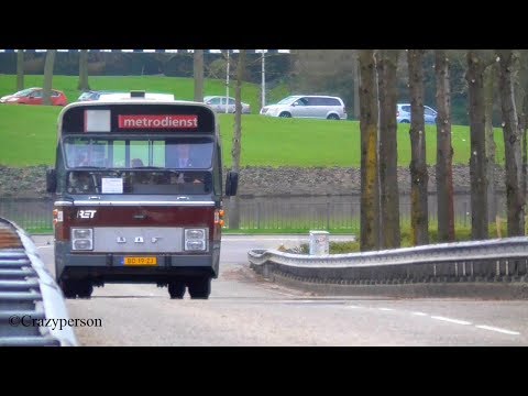 Oude DAF Haintje bus aankomst Kralingse Zoom metrodienst #50jaarMetro
