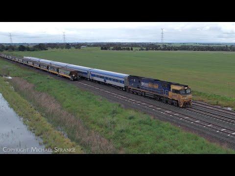 NR8 Leads 5AM8 "The Overland" JBRE Passenger Train (3/11/2022) - PoathTV Railways
