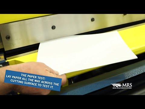 Part of a video titled SHEAR BLADE ADJUSTMENT - YouTube