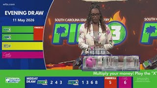 Evening SC winning lottery numbers for May 11, 2026