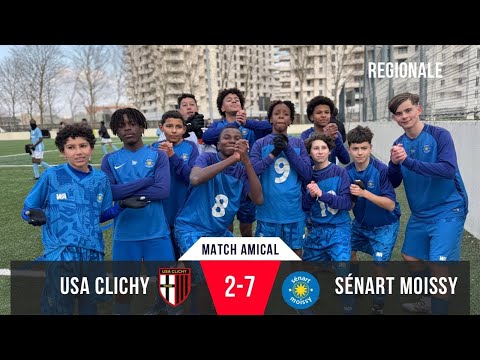 USA CLICHY vs SÉNART MOISSY , MI-TEMPS 2, U14 RÉGIONALE , MATCH AMICALE .