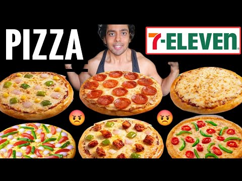 Every Seven Eleven Pizza Review | Eating Challenge | 711