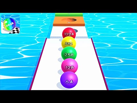 Faster Run 2048 - Ball game 3D ! All Levels Gameplay Part 102 android,ios