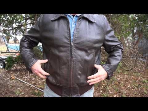 Vintage Field and Stream Goathide Leather Jacket