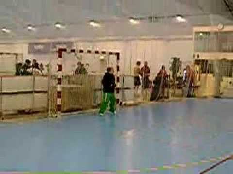 Makadamerna 20080120, målvaktsuppvärmning