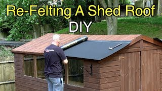 How to Easily Felt a Shed Roof The Right Way- DIY