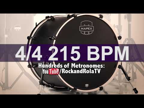 🔴 215 BPM Kick Drum Metronome