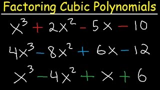 Factoring Cubic Polynomials- Algebra 2 & Precalculus