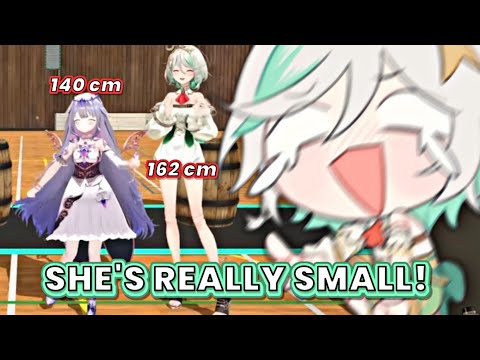 Cecilia realized how ridiculously small Biboo is Cecilia realized how ridiculously small Biboo is