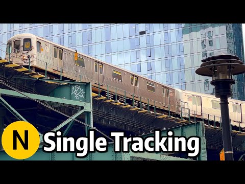 ⁴ᴷ⁶⁰ N Trains Single-Tracking at Queensboro Plaza