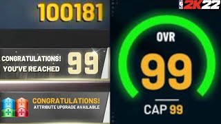 Best Way To Hit 99 Overall In NBA 2K22 • Best 99 Overall Method • 100K+ XP Per Game