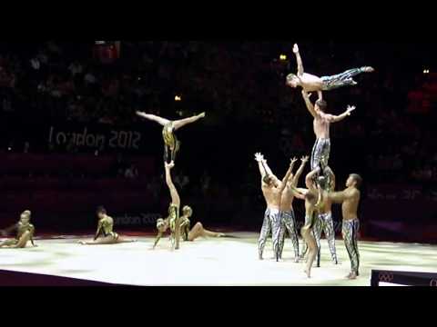 Spellbound gymnastics troupe performing at the London 2012 Olympics.MP4