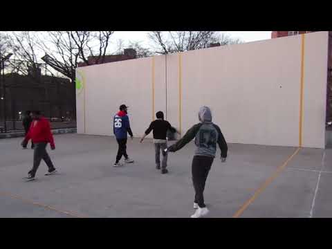 Hoover Park - Steamball - Bravo & Dwayne vs Brady & Syed - Filmed By Handball Social - 1.2.2025