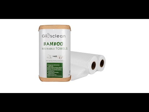 Reusable Bamboo Paper Towels by GLOSCLEAN
