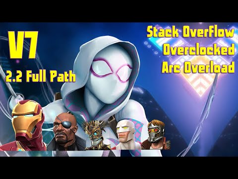 Variant 7: 2.2 ArcOverload + Overclocked + StOverflow - The Drummer Full Path w/ SpiderGwen takedown
