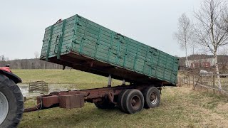 Spannm&aring;lsvagn bromsad med fyrv&auml;gstipp dump trailer | Image 4 - Autoline