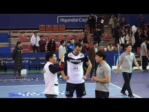 현대캐피탈 스카이워커스 skywalkers   삼성전 대니 Danijel Galic 팬 인사