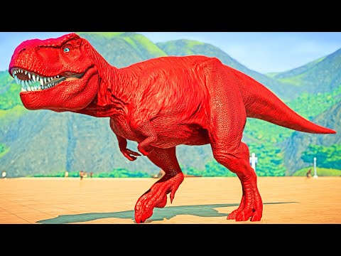 Tyrannosaurus Rex Color  Vs Indominus Rex, Ultimasaurus Dinosaurs Jurassic World Evolution