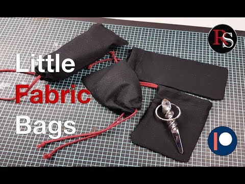 Making Little Fabric Bags / Drawstring Bags - DIY Video