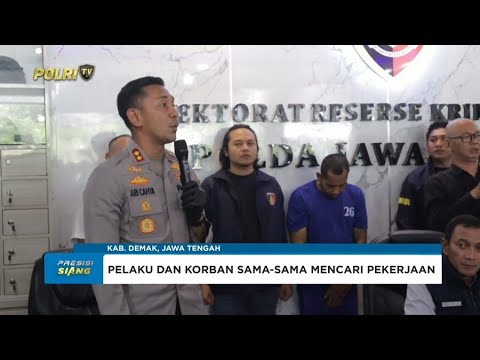POLRES DEMAK AMANKAN PEMBUNUH WANITA YANG MERAMPAS BARANG KORBAN