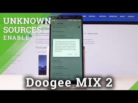 How to Enable Unknown Sources in DOOGEE Mix 2 - Allow App Installation