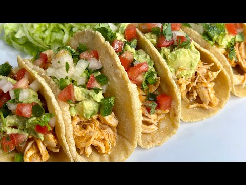 Tacos de Pollo - Como hacer Tacos de Pollo - Receta Fácil