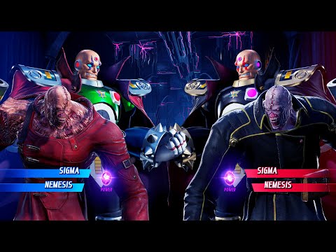 Sigma & Nemesis vs Sigma & Nemesis (Very Hard) - Marvel vs Capcom | 4K UHD Gameplay
